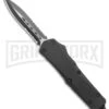 Atomic Lance Black OTF Automatic Knife - Two Tone Double Serr -Kershaw Shop Atomic Large Shield Dagger Black OTF Auto TT Double Serr GX 38227 jr large
