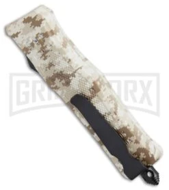 Atomic Defender Mini OTF Automatic Knife Tan Digi Camo - Serr Two Tone Tanto -Kershaw Shop Atomic Mini Defender Tan Digi Camo OTF Black Serr DFMDESTS BP 21650 jr side large