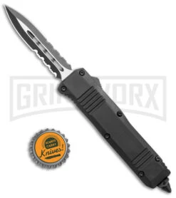 Atomic Mini Shield Dagger Black OTF Automatic Knife - Serr -Kershaw Shop Atomic Mini Shield Dagger Black OTF Auto Serr GX 19604 jr bottlecap large