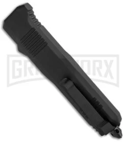 Atomic Shield Large Drop Point Black OTF Automatic Knife - Two Tone Serrated 9 Atomic Shield Large Drop Point Black OTF Automatic Knife - Two Tone Serrated -Kershaw Shop Atomic Shield Large DP Black OTF TT Serr GX 34162 jr side large