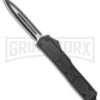 Atomic Slim OTF Smooth Scale Automatic Knife - Dagger 2 Tone Plain -Kershaw Shop Atomic Slim Dagger Black OTF Smooth Scales TT GX 38191 jr large