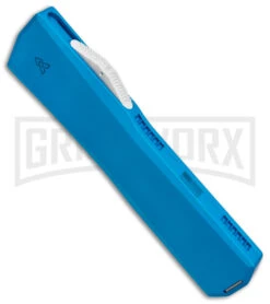 Axial Shift Blue D/A OTF Automatic Knife - Clip Point Stonewash 20CV -Kershaw Shop Axial Shift OTF CP Blue SW BHQ 146949 jr spine large
