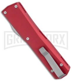 Axial Shift Red D/A OTF Automatic Knife - Clip Point Stonewash 20CV -Kershaw Shop Axial Shift OTF CP Red SW BHQ 146952 jr side large