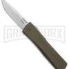 Axial Shift Clip Point D/A OTF Automatic Knife OD Green (3.25" Stonewash S35VN) -Kershaw Shop Axial Shift OTF OD Green CP Satin BHQ 146930 jr large
