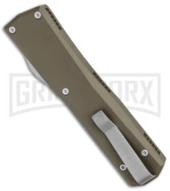 Axial Shift Clip Point D/A OTF Automatic Knife OD Green (3.25" Stonewash S35VN) -Kershaw Shop Axial Shift OTF OD Green CP Satin BHQ 146930 jr side large