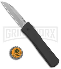 Axial Shift Black D/A OTF Automatic Knife - Wharncliffe Stonewash 20CV -Kershaw Shop Axial Shift OTF Wharncliffe Black SW BHQ 146947 jr bottlecap large