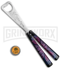 BB Barfly Psychedelic Flowers Bottle Opener Butterfly Trainer -Kershaw Shop BB Barfly Bottle Opener Butterfly Trainer Psychedelic Flowers BHQ 83039 jr bottlecap large