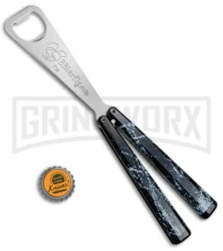 BB Barfly Scratched Metal Bottle Opener Butterfly Trainer -Kershaw Shop BB Barfly Bottle Opener Butterfly Trainer Scratched Metal BHQ 82969 jr bottlecap large