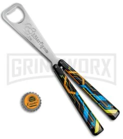 BB Barfly "The Grid" Bottle Opener Butterfly Trainer -Kershaw Shop BB Barfly Bottle Opener Butterfly Trainer The Grid BHQ 82964 jr bottlecap large