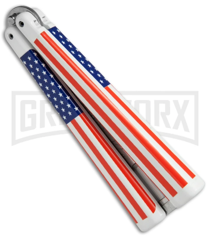 BB Barfly USA Flag Bottle Opener Butterfly Trainer - Satin 4TH18 4 BB Barfly USA Flag Bottle Opener Butterfly Trainer - Satin 4TH18 - Image 2