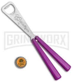 BB Barfly Purple Bottle Opener Butterfly Trainer -Kershaw Shop BB Barfly Purple Bottle Opener Butterfly Trainer BHQ 131883 jr bottlecap large