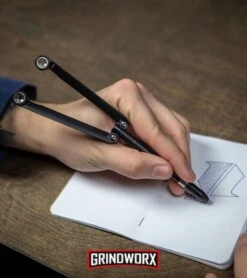 BaliYo By Spyderco Butterfly Pen Flipper Green/Brown -Kershaw Shop BaliYo by Spyderco Pen Butterfly Flipper Black BHQ 4501 kp in hand lifestyle web large 2