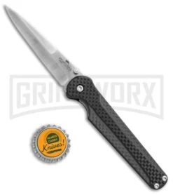 Bear OPS 300 Stiletto Carbon Fiber Folding Knife - Satin Plain 9 Bear OPS 300 Stiletto Carbon Fiber Folding Knife - Satin Plain -Kershaw Shop Bear OPS Stiletto cf satin BHQ 67551 er size large