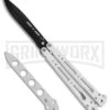 Bear OPS Bear Song IV Arctic White Balisong Butterfly Knife W/Trainer - Black