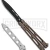Bear OPS Bear Song IV Dark Sand Balisong Butterfly Knife W/Trainer - Black Plain -Kershaw Shop Bear Ops Bear Song IV Light Sand trainer black BHQ 78831 er 2 large