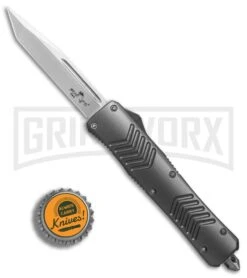 Bear Ops Tanto D/A OTF Automatic Knife Gray - Satin Plain 9 Bear Ops Tanto D/A OTF Automatic Knife Gray - Satin Plain -Kershaw Shop Bear Ops Tanto DA gray satin plain BP 24902 er bottlecap large