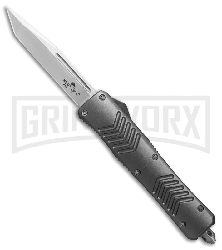 Bear Ops Tanto D/A OTF Automatic Knife Gray - Satin Plain 3 Bear Ops Tanto D/A OTF Automatic Knife Gray - Satin Plain