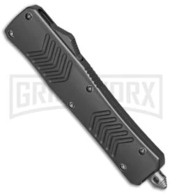 Bear Ops Tanto D/A OTF Automatic Knife Gray - Satin Plain 8 Bear Ops Tanto D/A OTF Automatic Knife Gray - Satin Plain -Kershaw Shop Bear Ops Tanto DA gray satin plain BP 24902 er spine large