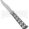 Bear & Son Knives Silver Speckle 114 Balisong Butterfly Knife - Satin Plain -Kershaw Shop Bear Son 114 speckle satin BHQ 0365 er large