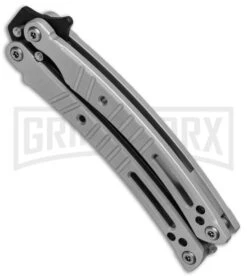 Bear OPS Bear-Song VI Gray Butterfly Knife - Black Plain -Kershaw Shop Bear Son Breeden B 600 AIBK B 35033 BHQ 51711 jr spine large