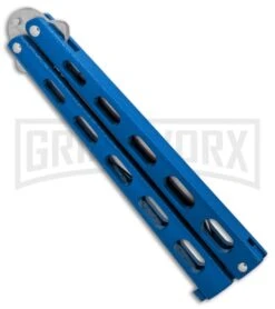 Bear & Son 114BL & 114BLTR Blue Butterfly Knife 2-Pack -Kershaw Shop Bear and Son 2 Pack Butterfly Special Blue BHQ 88811 er sharp spine large