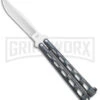 Bear & Son 114GX Galaxy Butterfly Knife - Satin Plain -Kershaw Shop Bear and Son 5in Galaxy Butterfly Sparkle Satin BHQ 140719 jr large