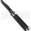 Bear & Son Black G-10 Balisong Butterfly Knife - Black Plain -Kershaw Shop Bear and Son Butterfly Knife Black G 10 Black G17B BHQ 92673 jr large