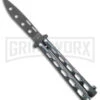 Bear & Son 115 Galaxy Butterfly Knife - Black Dull 2 Bear & Son 115 Galaxy Butterfly Knife - Black Dull -Kershaw Shop Bear and Son Butterfly Trainer Black Sparkle Black BHQ 141053 jr large
