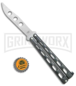Bear & Son 114 Galaxy Butterfly Trainer Knife - Stonewash Dull -Kershaw Shop Bear and Son Butterfly Trainer Black Sparkle SW BHQ 141044 jr bottlecap large