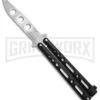 Benchmark Black Butterfly Trainer Knife - Stonewash Dull -Kershaw Shop Benchmark Butterfly Rrainer Black SW BHQ 137773 td large