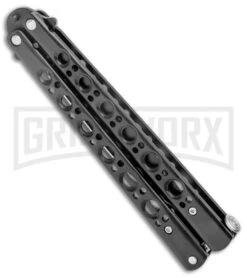 Black Balisong Butterfly Knife - (9.60" Black) -Kershaw Shop Black Balisong Butterfly Black GX 37517 jr side large