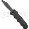 Boker Kalashnikov Black Aluminum OTF Automatic Knife - Bowie Black SW Plain -Kershaw Shop Boker Plus Kalashnikov DA OTF Auto Black SW BHQ 113130 jr large