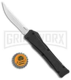Boker Plus Lhotak Eagle Black Aluminum OTF Automatic Knife - Satin Plain -Kershaw Shop Boker Plus Lhotak Eagle Black Aluminum OTF Automatic Knife Satin Plain GX 35303 jr bottlecap large