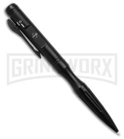 Boker Plus Black OTF Tactical Pen - Black Plain -Kershaw Shop Boker Plus OTF Tactical Pen Black 1in D2 BHQ 126129 td spine large