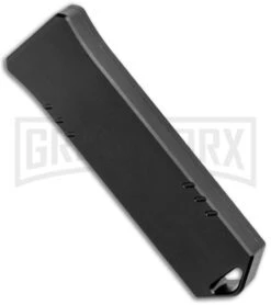 Boker Plus USB OTF Black Automatic Knife Aluminum - Black SW Plain -Kershaw Shop Boker Plus USB OTF Auto Black Aluminum Black SW BHQ 120633 jr side large