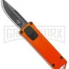 Boker Plus USB OTF Black Automatic Knife Aluminum - Orange SW Plain -Kershaw Shop Boker Plus USB OTF Auto Orange Aluminum Black SW BHQ 125997 jr large