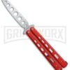 Boker Plus 01BO712 Red G-10 Balisong Trainer Butterfly Trainer - Satin -Kershaw Shop Boker Plus balisong trainer red G10 satin BHQ 76461 er large
