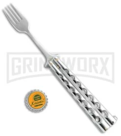 Caliber Gourmet Silver Fork Butterfly Trainer -Kershaw Shop Caliber Gourmet Silver Fork Butterfly trainer BP 19522 er size large