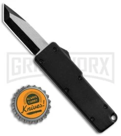 Chud Black OTF Automatic Knife - Black Tanto Plain -Kershaw Shop Chud Mini Black OTF Auto Black Tanto Plain T 279935 1C GX 24551 jr bottlecap large