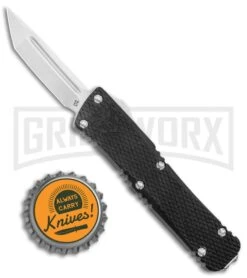 CobraTec Knives California Legal OTF Knife Black - Tanto Plain -Kershaw Shop CobraTec Knives California Legal OTF Black Tanto Satin GX 37483 jr bottlecap large