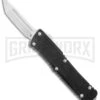 CobraTec Knives California Legal OTF Knife Black - Tanto Plain -Kershaw Shop CobraTec Knives California Legal OTF Black Tanto Satin GX 37483 jr large
