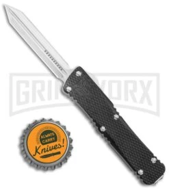 CobraTec Knives Mini Mamba OTF Knife Knurled Black D2 - Dagger Tanto Plain -Kershaw Shop CobraTec Knives Mini Mamba OTF Knurled Black D2 Dagger Tanto Satin GX 37481 jr bottlecap large
