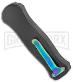 Coffin Blaster 2.0 Black DA/OTF Automatic Knife - Rainbow Dagger -Kershaw Shop Coffin Blaster 2.0 Black Flames DA OTF Auto Rainbow GX 38219 jr side large