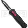 Coffin Blaster 2.0 Tactical Black/Purple DA/OTF Automatic Knife - Black Plain -Kershaw Shop Coffin Blaster 2.0 Textured Black Pink DA OTF Auto Dagger TT GX 37850 jr 2 large