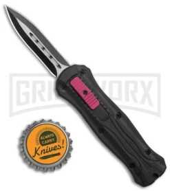 Coffin Blaster 2.0 Tactical Black/Purple DA/OTF Automatic Knife - Black Plain -Kershaw Shop Coffin Blaster 2.0 Textured Black Pink DA OTF Auto Dagger TT GX 37850 jr bottlecap 2 large