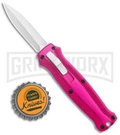 Coffin Blaster 2.0 Textured Pink DA/OTF Automatic Knife - (2" Satin) -Kershaw Shop Coffin Blaster 2.0 Textured Pink DA OTF Auto Satin Plain GX 37498 jr bottlecap large