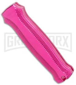 Coffin Blaster 2.0 Textured Pink DA/OTF Automatic Knife - (2" Satin) -Kershaw Shop Coffin Blaster 2.0 Textured Pink DA OTF Auto Satin Plain GX 37498 jr side large
