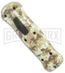 Coffin Blaster 2.0 Textured Tan Digi Camo DA/OTF Automatic - Two Tone Dagger -Kershaw Shop Coffin Blaster 2.0 Textured Tan Digi Camo DA OTF Auto TT Dagger GX 37880 jr spine large