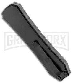 Coffin Blaster Black DA/OTF Automatic Dagger Knife - Black Serrated -Kershaw Shop Coffin Blaster Black DA OTF Auto Black Serr GX 36997 jr side large