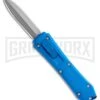 Coffin Blaster Blue DA/OTF Automatic Knife - Bead Blast Plain